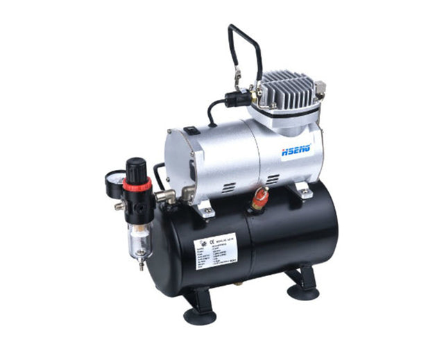1/6 HP Airbrush Compressor w/ Internal Tank and 6 Ft. Hose – Mix Wholesale