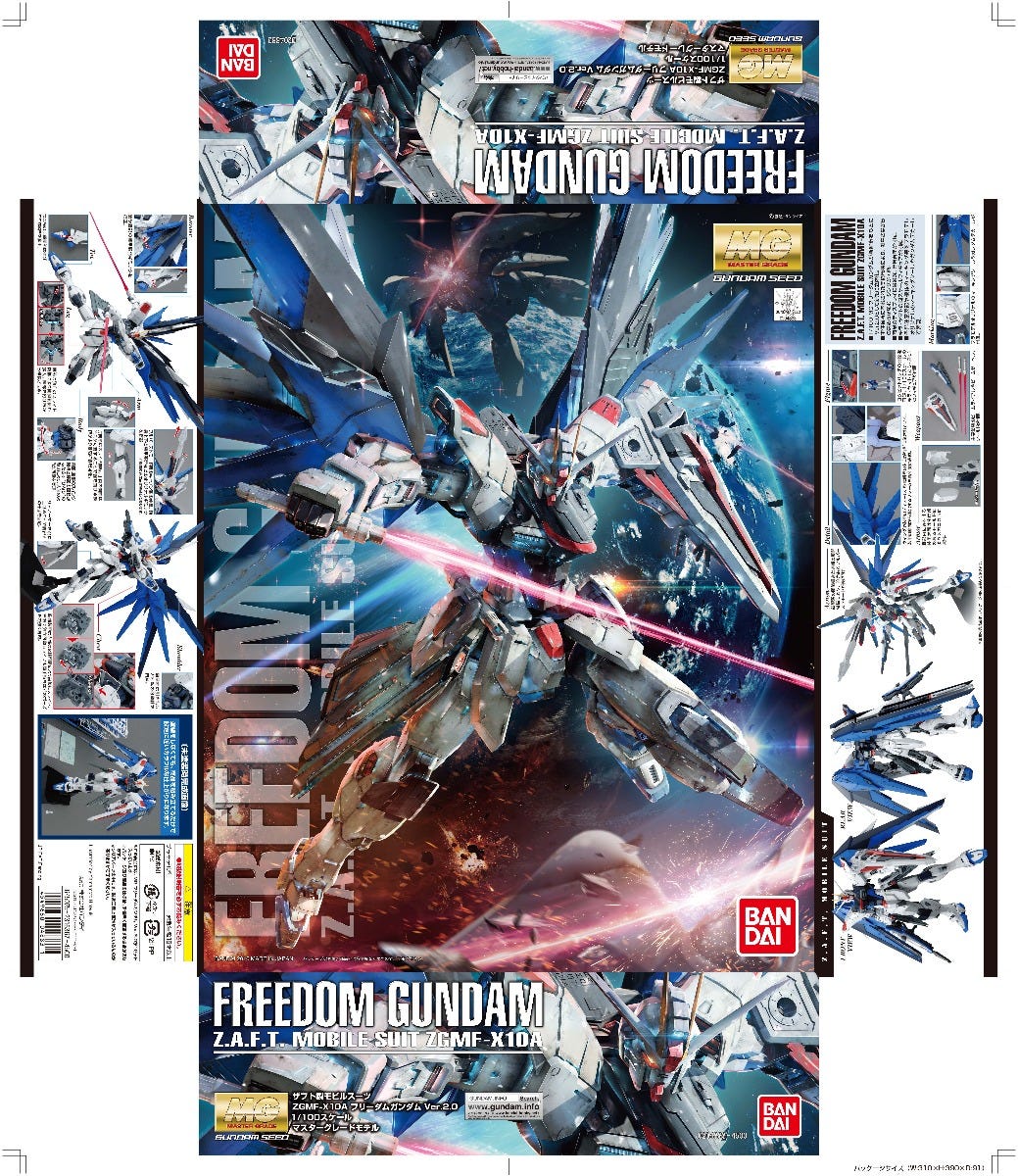 Bandai 2316367 MG 1/100 Freedom Gundam (Ver 2.0) 