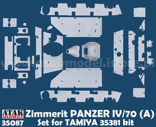 ATAK 35087 1/35 Zimmerit for Panzer IV/70 (A) (Tamiya kit)
