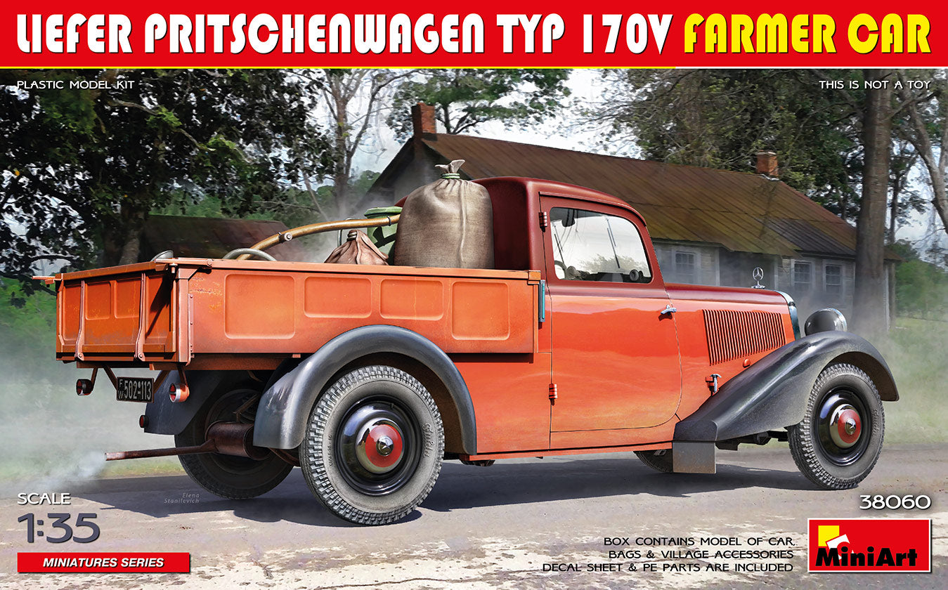 MiniArt 38060 1/35 Liefer Pritschenwagen Typ 170V Farmer Car