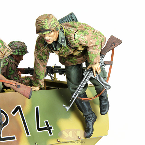 Sol Resin Factory MM648 1/16 WWII German Jumping Infantry 1 for Das We