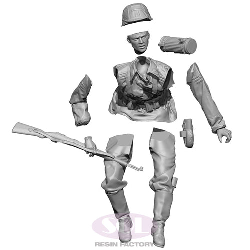 Sol Resin Factory MM654 1/16 WWII German Jumping off Infantry 3