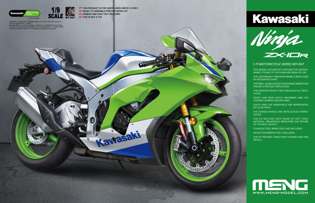Meng MT007 1/9 Kawasaki Ninja ZX-10R