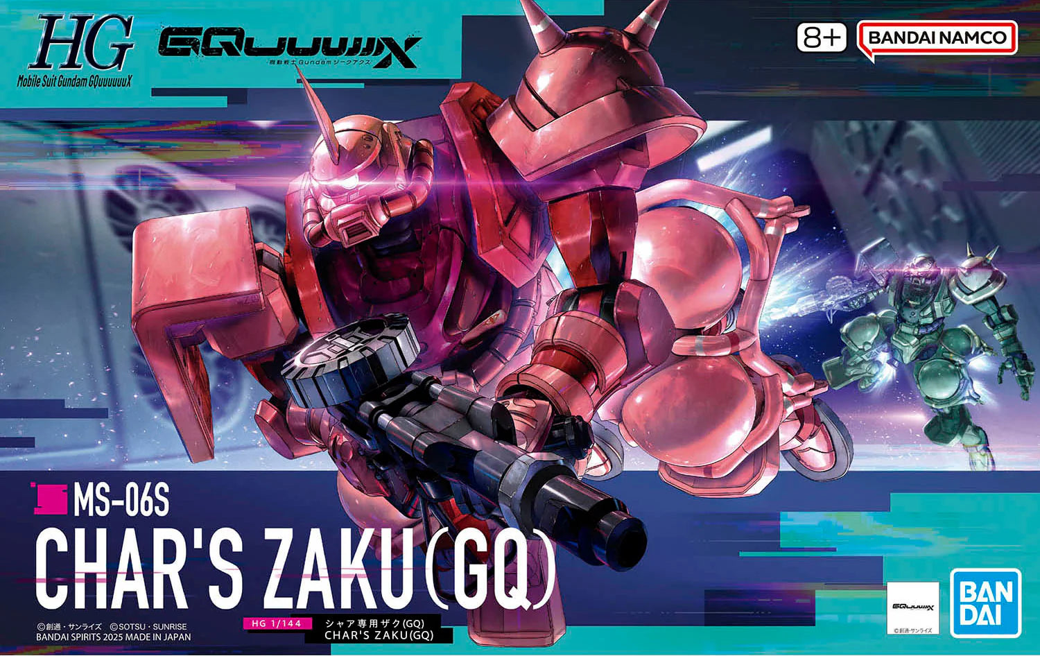 Bandai 2773842 HG GQX 12 MS-06S Char's Zaku (GQ)