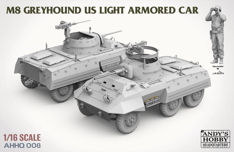 Andy's Hobby Headquarters AHHQ008  1/16  M8 Greyhound US light Armored Car