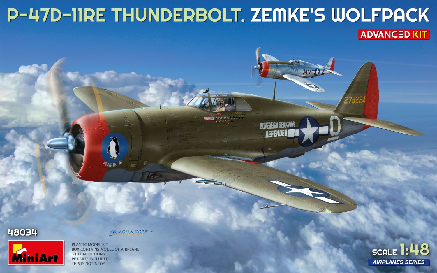 P-47 Thunderbolt 1/48 モノグラム完成品 MiniArt 48034 1/48 P-47D-11RE Thunderbolt 