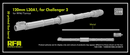 Rye Field Model 2099 1/35 3D print.Gun barrel 120mm L30A1 for Challenger 2 for RFM/Tamiya