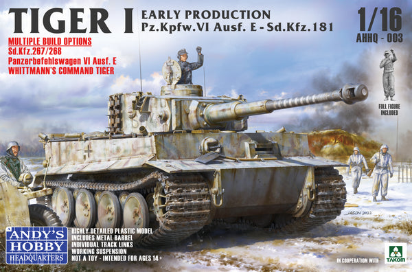 *READ DESCRIPTION *Andy's Hobby Headquarters AHHQ003 1/16 Tiger I Early Production