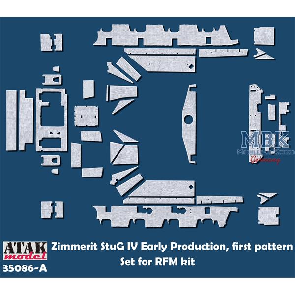 ATAK 35086A 1/35 Zimmerit for StuG IV early prod. 1st pattern (for RFM kit)