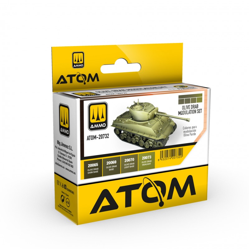 AMMO by Mig 20732 Olive Drab Modulation Set