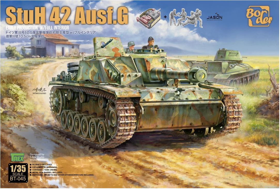 Border Model BT045 1/35 Sturmhaubitze 42 Ausf.G early w/ full interior Free  Panzer cap