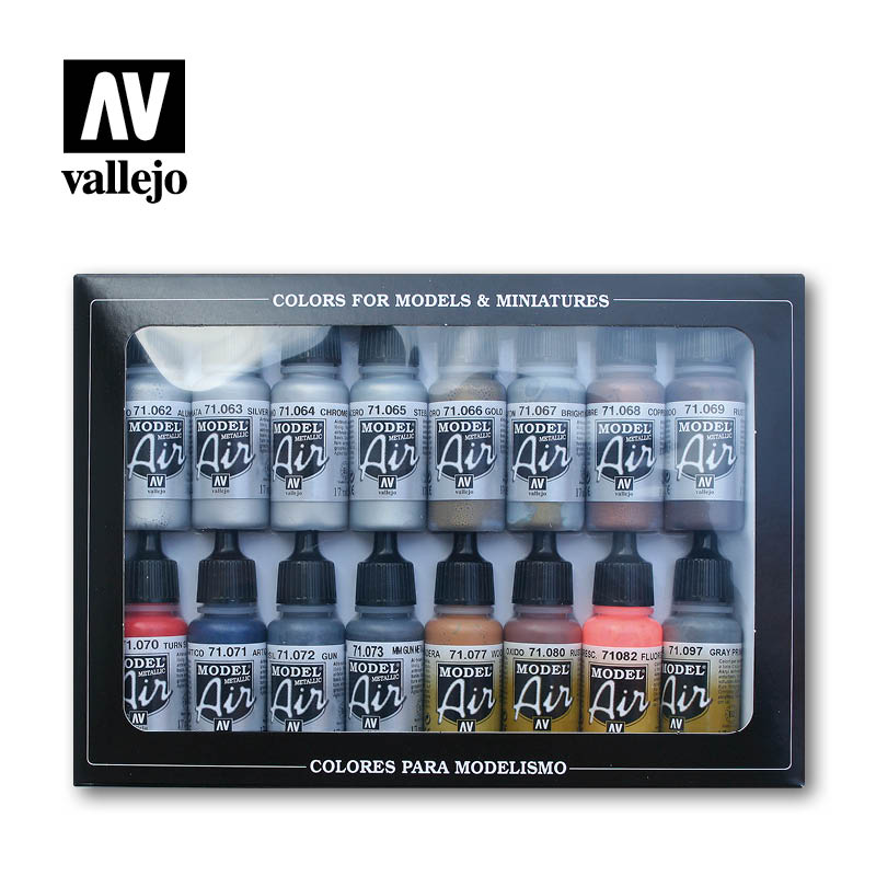 Vallejo 71.181 Model Air Color: Metallic Effects