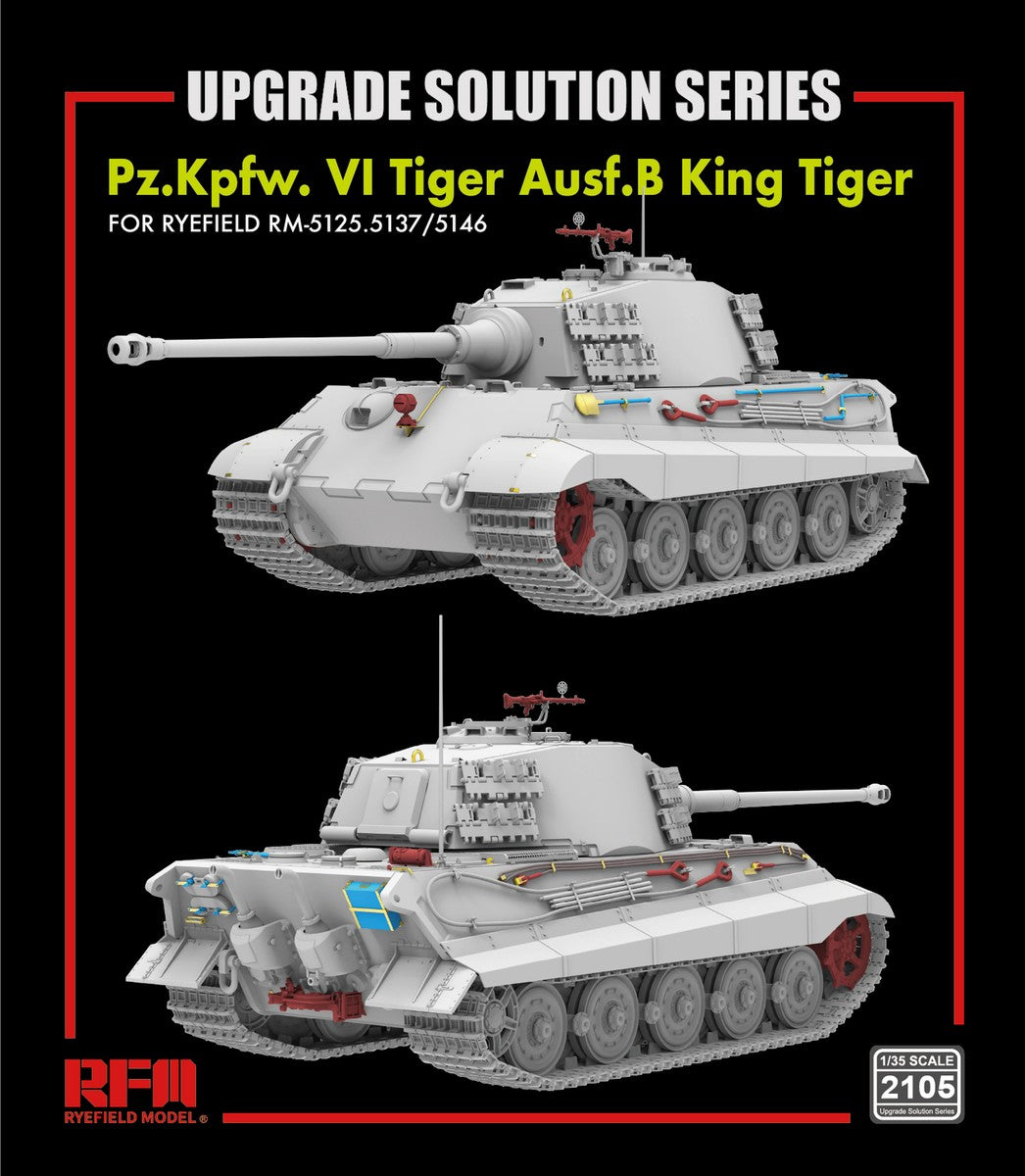 Rye Field Model 2105 1/35 Upgrade set for Kingtiger for RM5125/5137/51