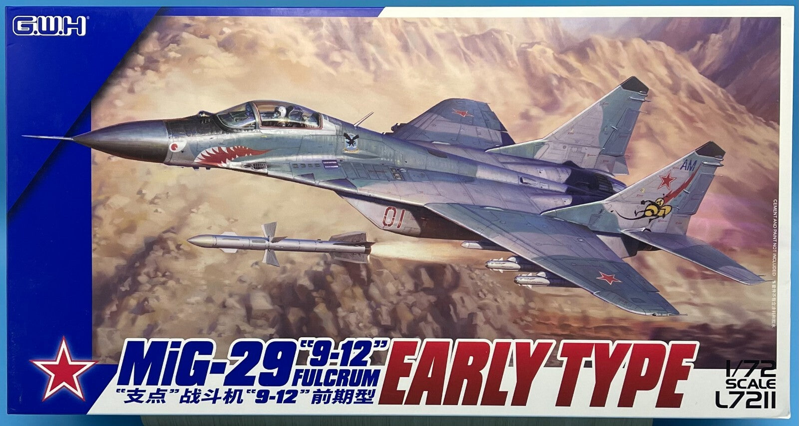 Great Wall Hobby L7211 1/72 Mikoyan MIG-29 9-12 