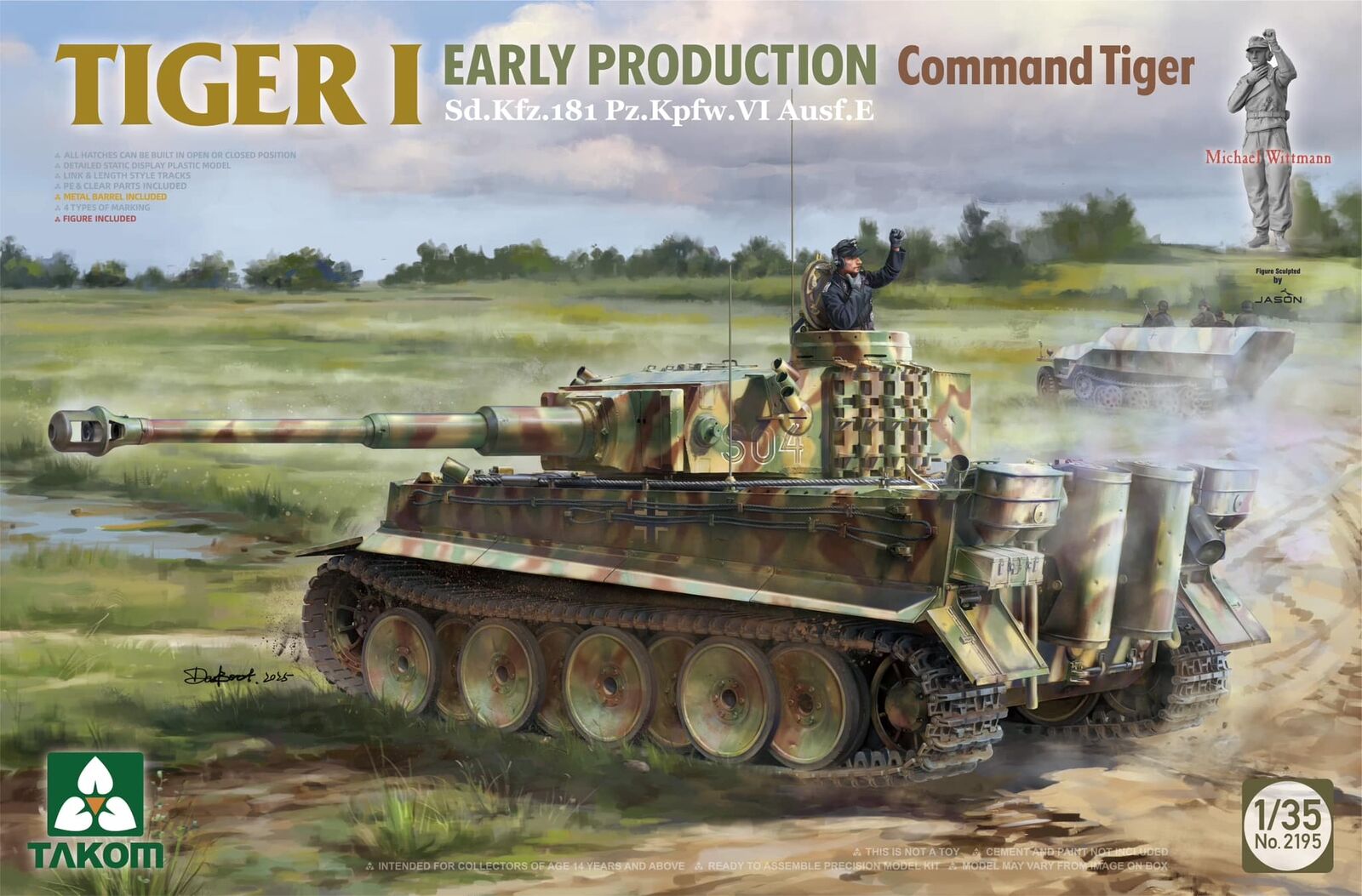 Takom 2195 1/35 Sd.Kfz.181 Pz.Kpfw.VI Ausf.E Tiger 1 Command