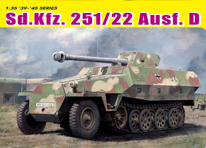 Dragon 6963 1:35 Scale Model Kit - Sd.Kfz. 251/22 With 7.5 Cm PaK 40 - New