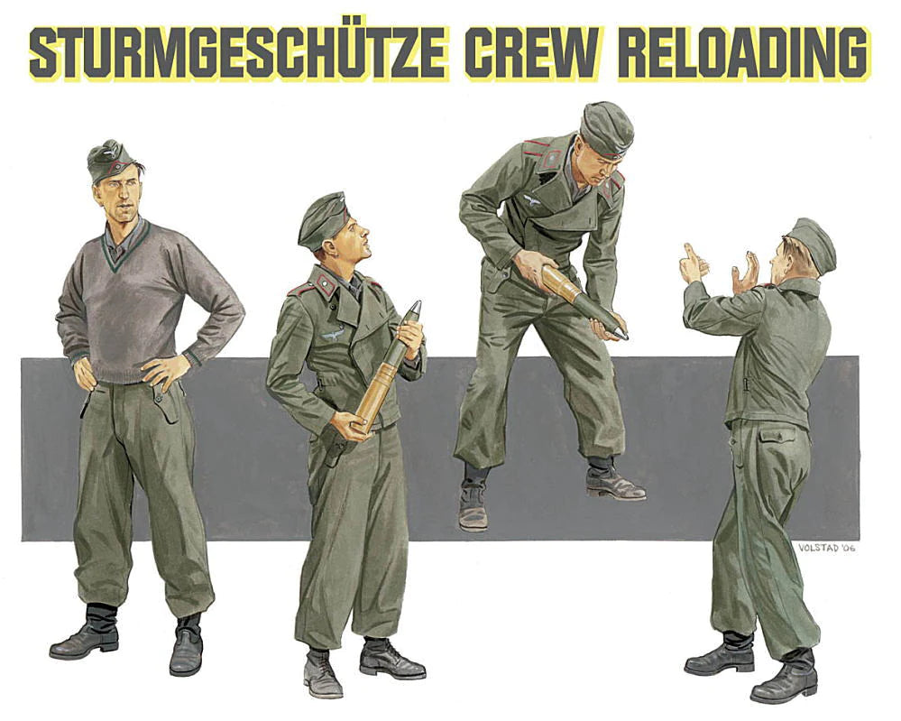 Dragon 6192 1/35 Sturmgeschütze Crew Reloading, Russia 1941