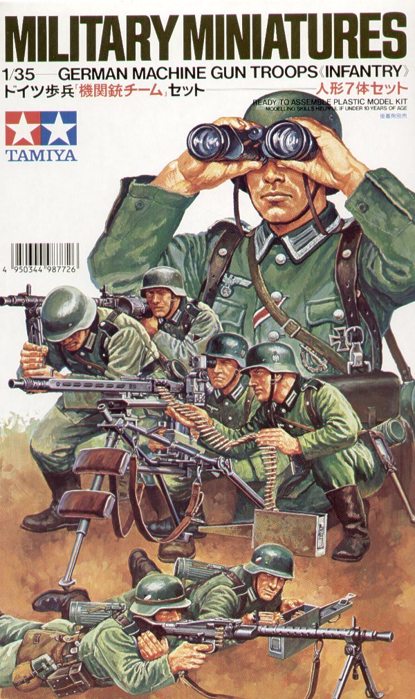 King & Country BBG-125 MG34 Machine Gun Team Set – Figurines Plomb Peint