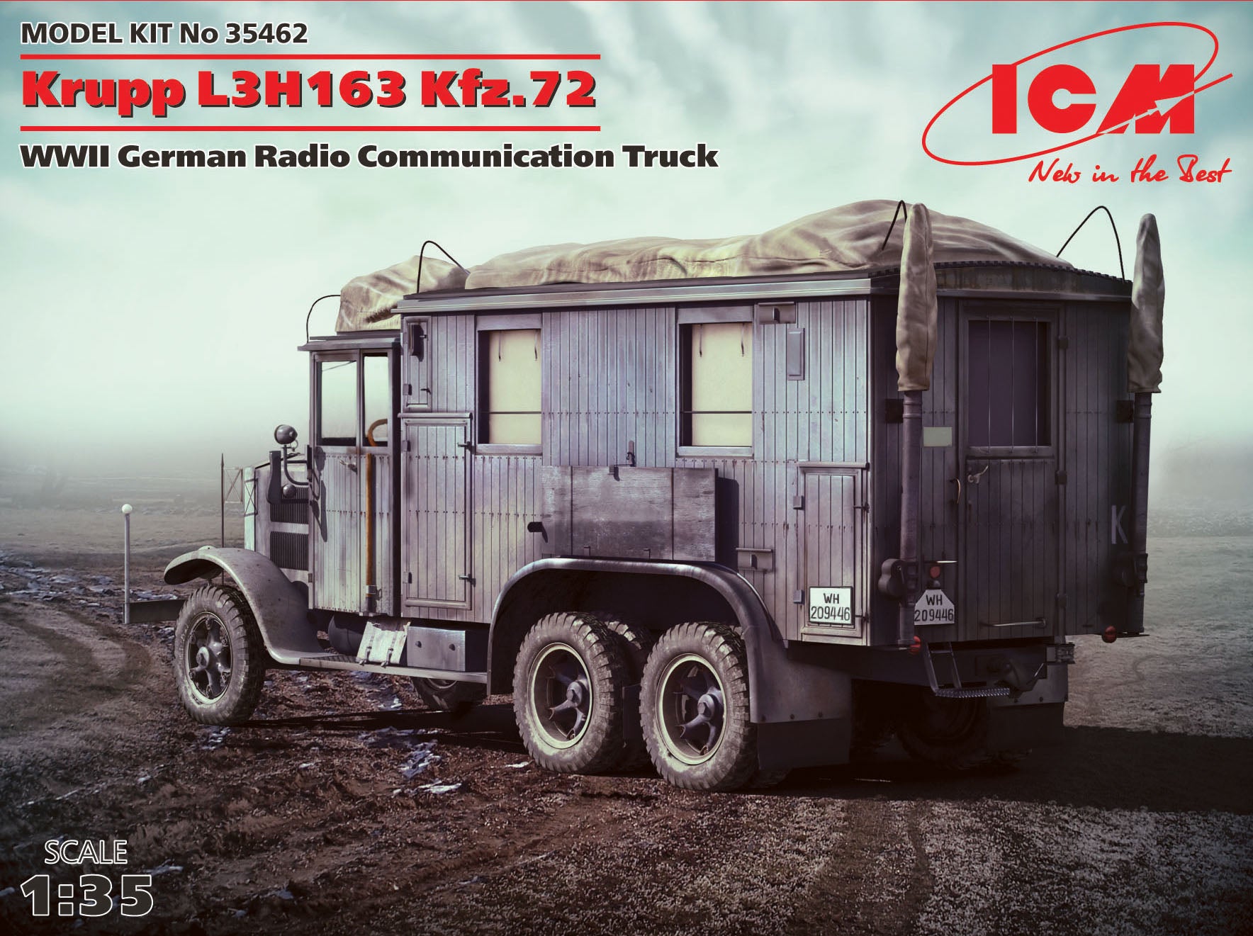 ICM 35462 1/35 Krupp L3H163 Kfz.72 Communication Truck