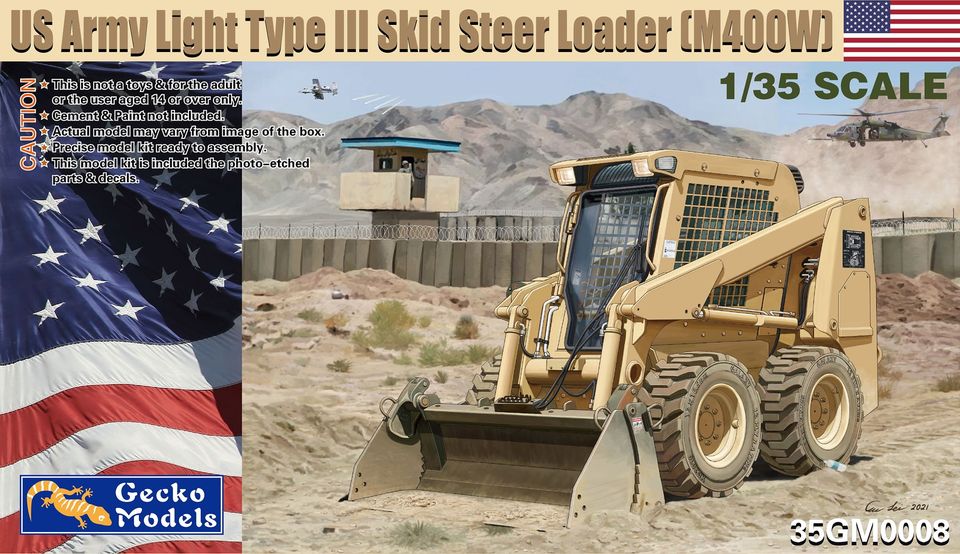 Gecko Models 35GM0008 1/35 US Army Light Type III Skid Steer Loader (M400W)