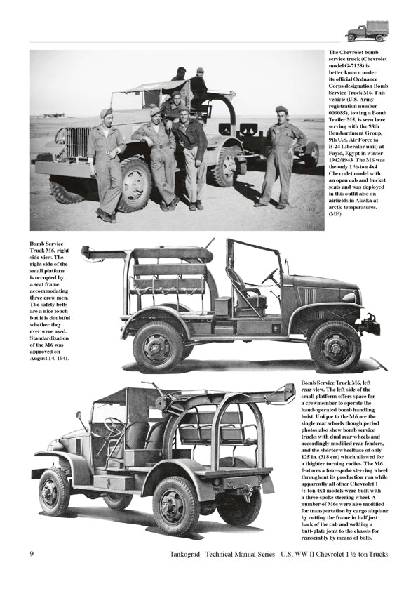 Tankograd 6038 U.S. WWII Chervrolet 1 1/2 to 4x4 Truck Cargo M6 Bomb Service