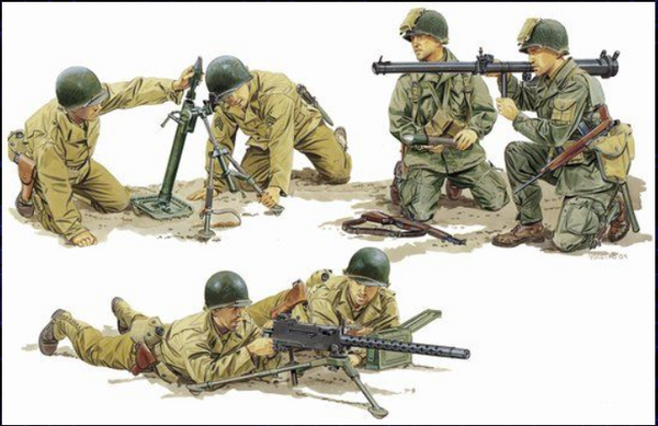 Dragon 6198 1/35 U.S. Army Support Weapon Teams