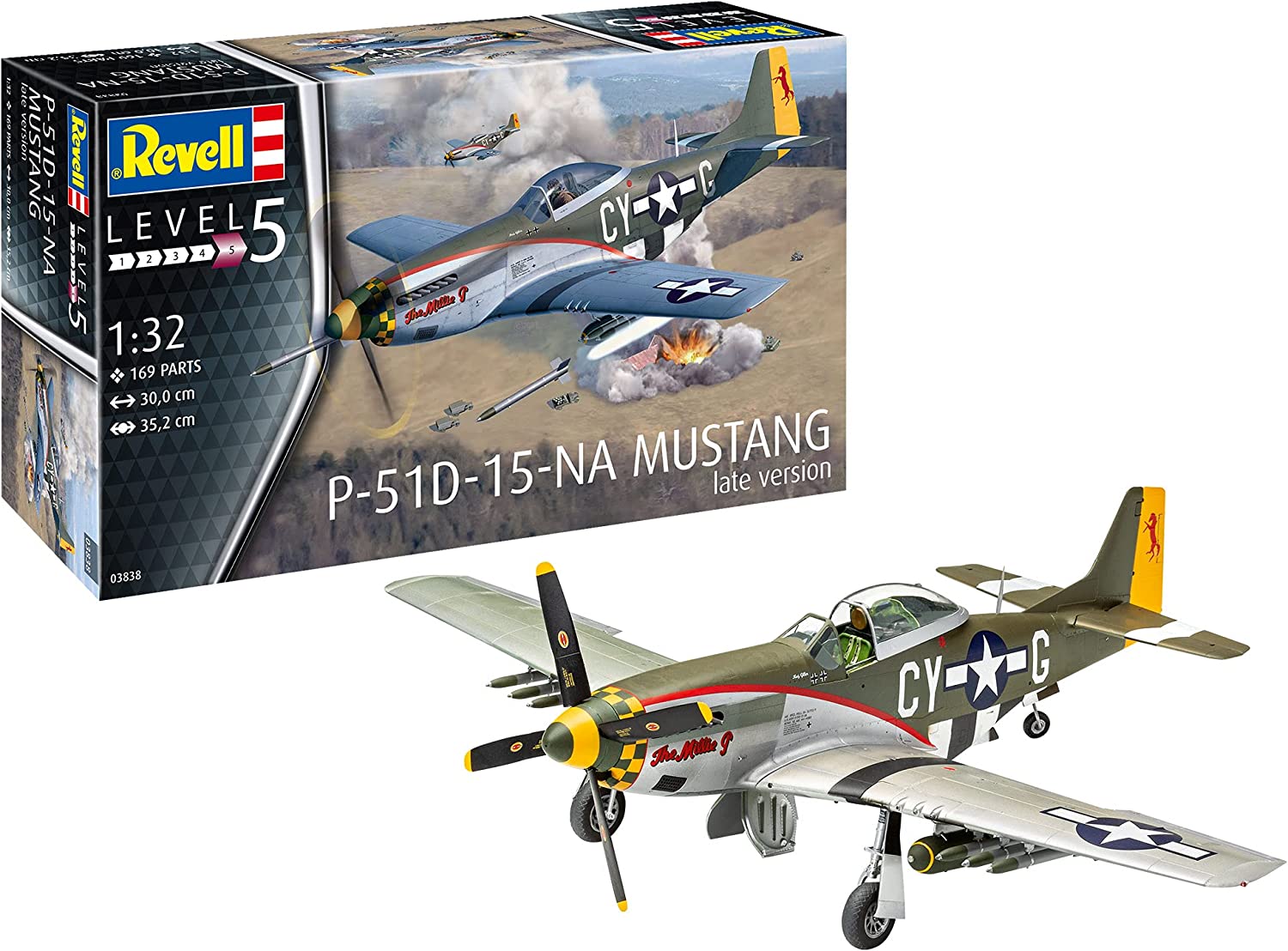 Revell Model Set P-51D Mustang 1:72 repülő makett 64148R - K Revell Model Set P-51D Mustang 1:72 repülő makett 64148R - K