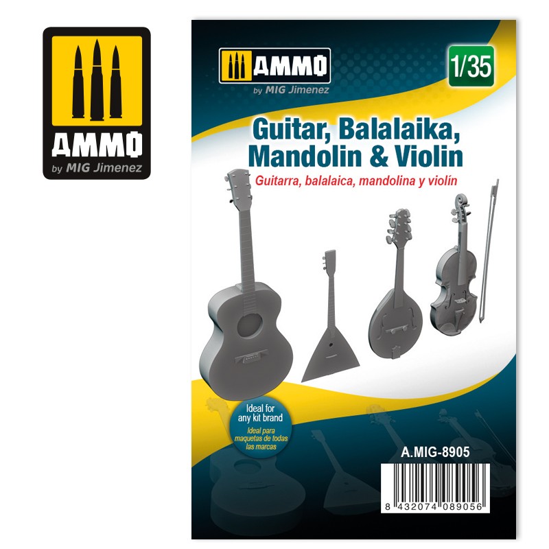 AMMO Mig 1/35 Guitar, Mandolin & Violin
