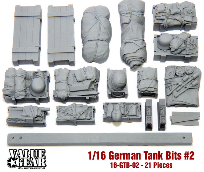 Value Gear 16GTB02 1/16 WWII German Tank Bits Set