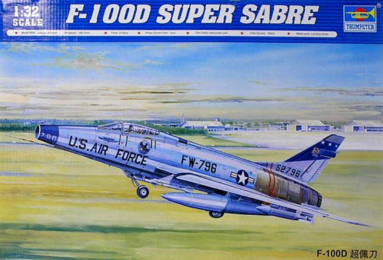 Trumpeter 02232 1/32 North American F-100D Super Sabre