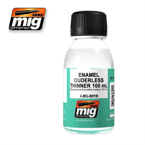 Ammo Mig Jimenez ENAMEL ODOURLESS THINNER 100ml Bottle - AMIG2019 Ammo Mig Jimenez ENAMEL ODOURLESS THINNER 100ml Bottle - AMIG2019
