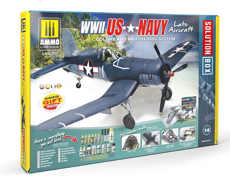 AMMO MIG 7723 ソリューションボックス 米海軍航空機 （後期） AMMO by Mig 7723 US Navy WWII Late Solution Box