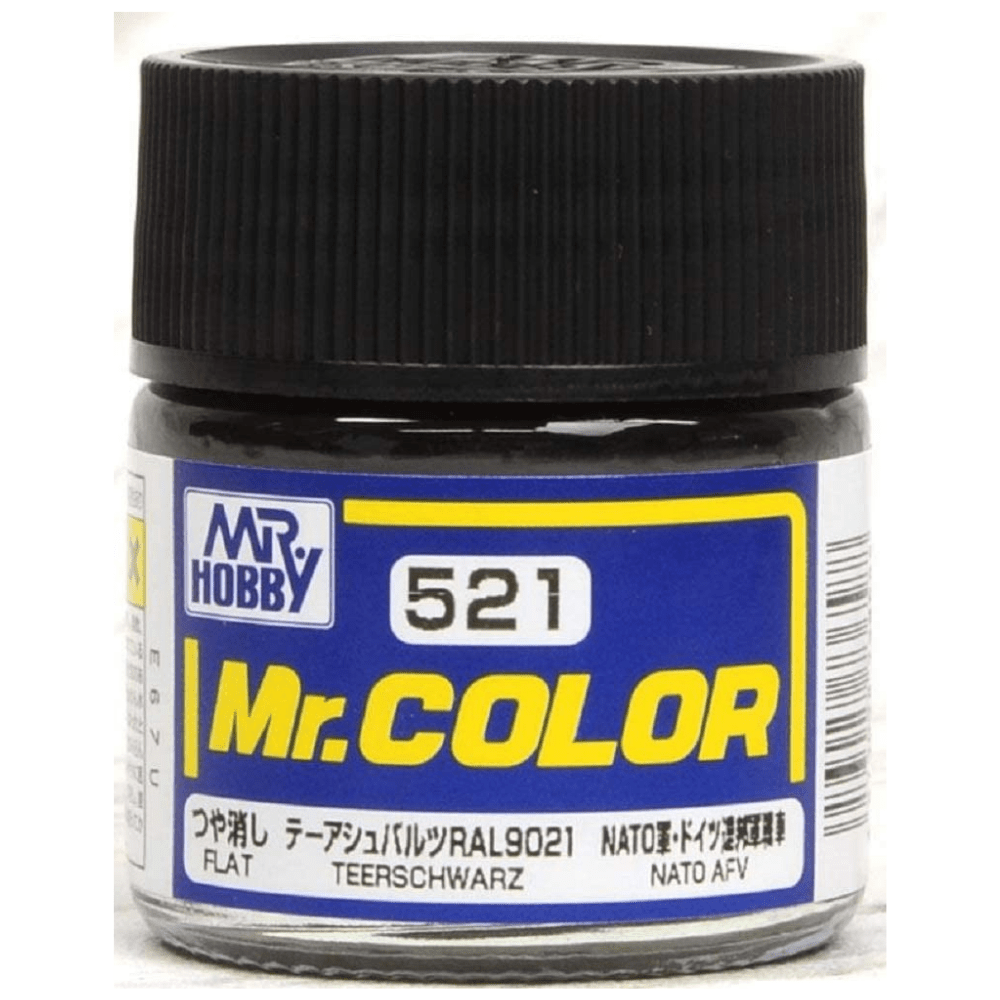 Mr. Hobby Mr. Color 521 -Teerschwarz NATO/German Tank - 10ml