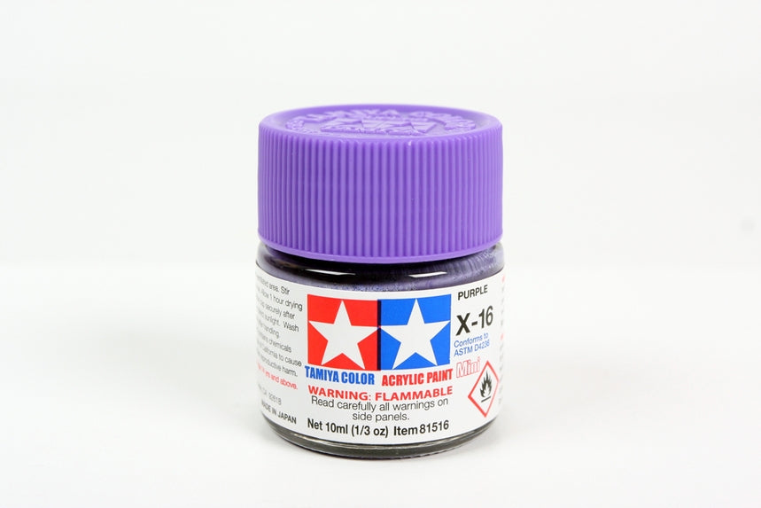 Tamiya Acrylic Paint 81016 X-16 Purple 23ml [GLOSS]