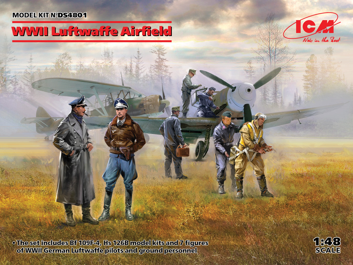 ICM DS4801 1⁄48 WWII Luftwaffe Airfield