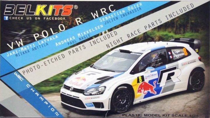 BelKits 005 1/24 Volkswagen Polo R Red Bull WRC