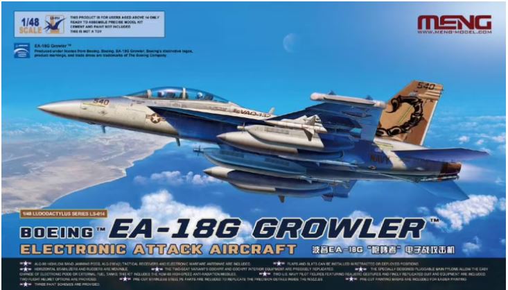 MENG LS014 1/48 BOEING EA-18G GROWLER Electronic Attack Aircraft