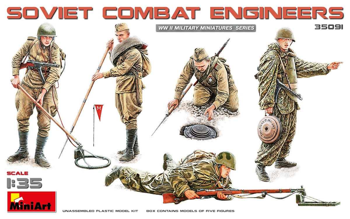 ミリタリー WWII ETO DECEMBER 1944 COMBAT ENGINEER MiniArt 35091 1/35 Soviet Combat Engineers