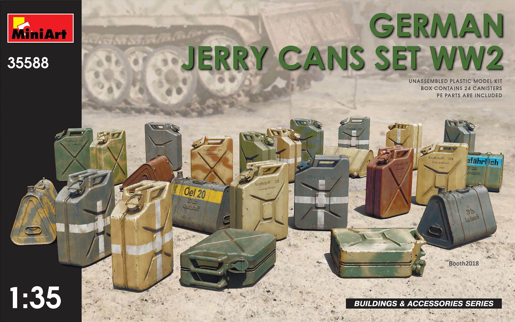 【未開封品】CAN コレクションセット　缶型BOX付き MiniArt 35588 1/35 German Jerry Cans Set WWII