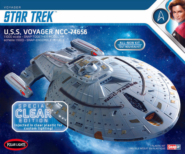 Polar Lights 992M 1/1000 Star Trek U.S.S. Voyager NCC-74656 *Special Clear Edition*