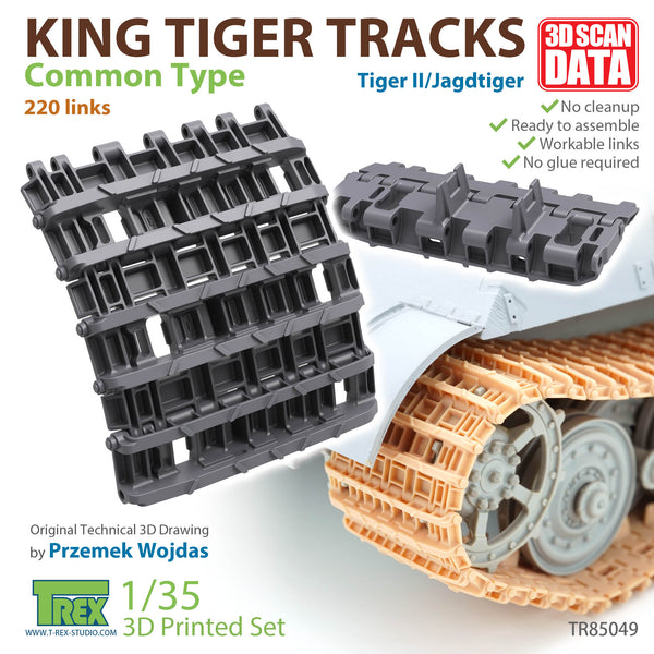 T-Rex 85049 1/35 King Tiger Tracks Common Type