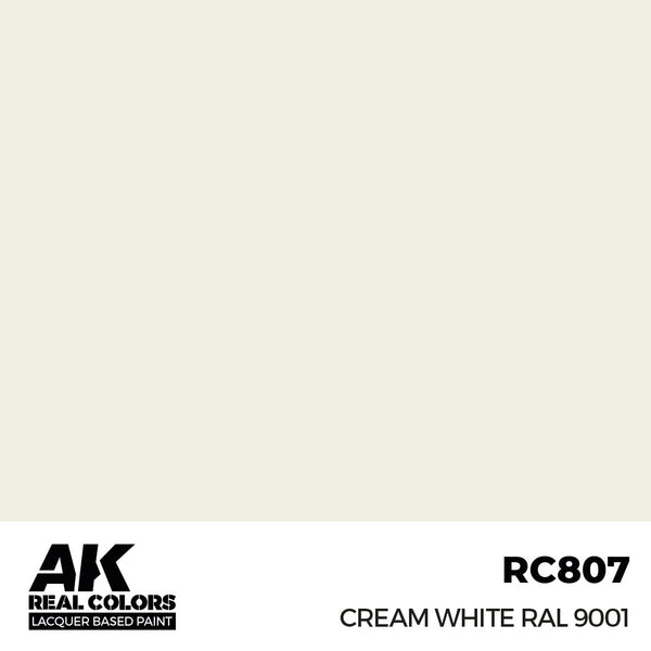 AK Interactive RC807 Real Colors Cream White RAL 9001 17ml