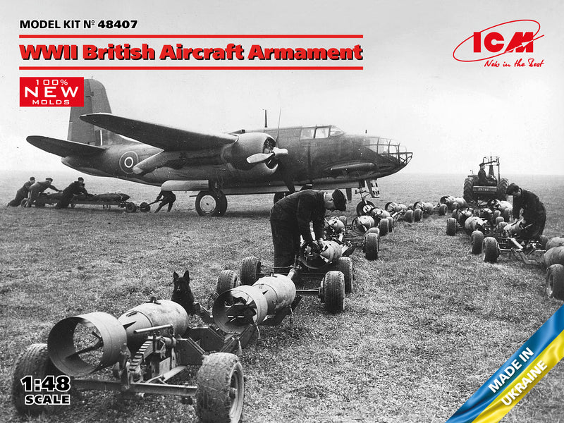 ICM 48407 1/48 WWII British Aircraft Armament (100% new molds), Equipment