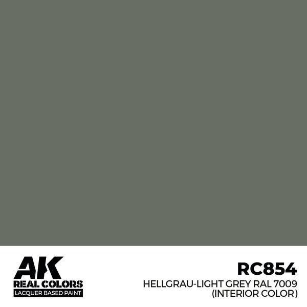 AK Interactive RC854 Real Colors Hellgrau-Light Grey RAL 7009 (interior color) 17 ml