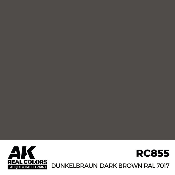 AK Interactive RC855 Real Colors Dunkelbraun-Dark Brown RAL 7017 17ml