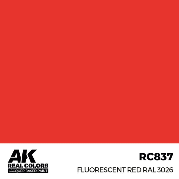 AK Interactive RC837 Real Colors Fluorescent Red RAL 3026 17ml