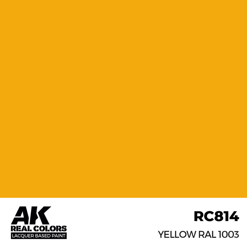 AK Interactive RC814 Real Colors Yellow RAL 1003 17ml