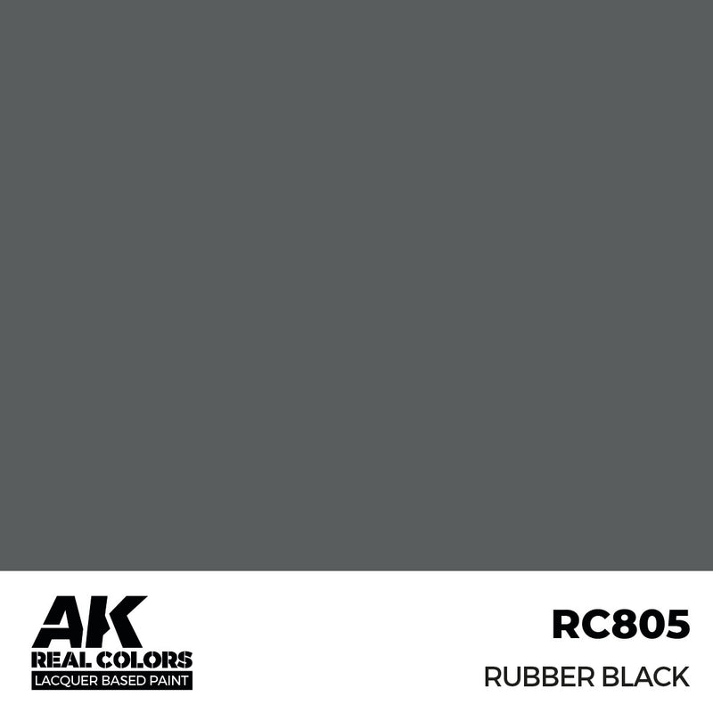 AK Interactive RC805 Real Colors Rubber Black 17ml