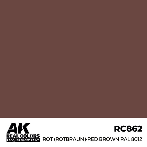 AK Interactive RC862 Real Colors Rot (Rotbraun)-Red Brown RAL 8012 17ml