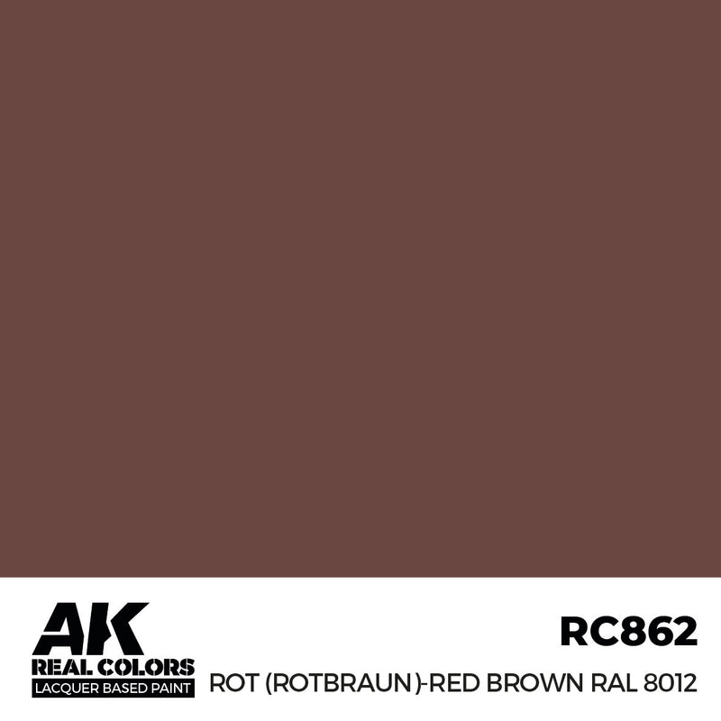 AK Interactive RC862 Real Colors Rot (Rotbraun)-Red Brown RAL 8012 17ml